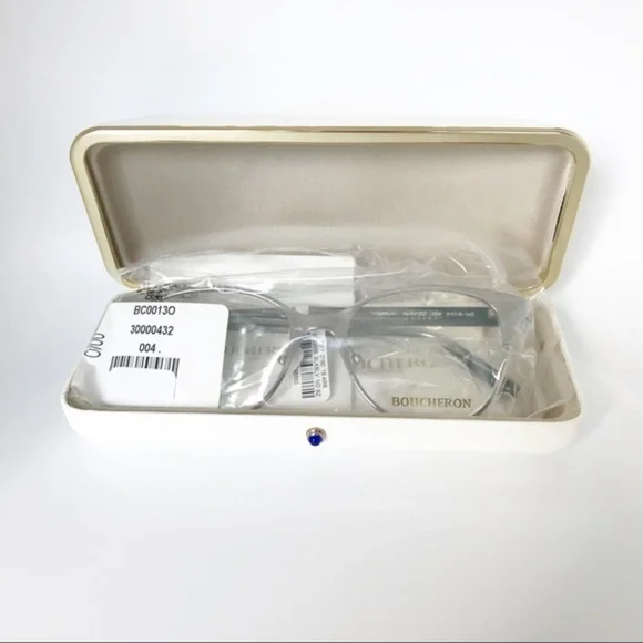 Boucheron Round Metal/Acetate Optical Glasses NWT - Picture 4 of 7